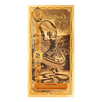 Idaho 2 Goldback — Gold bullion from Standard Bullion