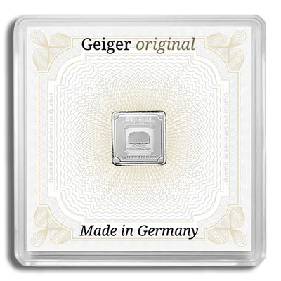 1 gram Silver Bar - Geiger (In Assay) — Silver bullion from Standard Bullion
