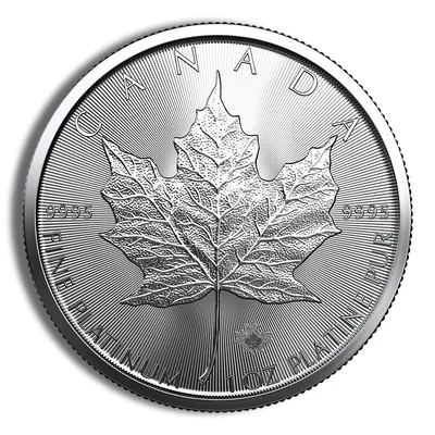 Platinum Maple Leaf - 1 oz (Year Varies) — Platinum bullion from Standard Bullion