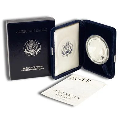 1994-P Proof Silver Eagle with Box & COA — Silver bullion from Standard Bullion