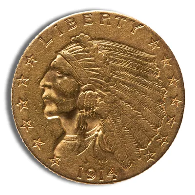 $2.5 Gold Indian Quarter Eagle - XF — Gold bullion from Standard Bullion