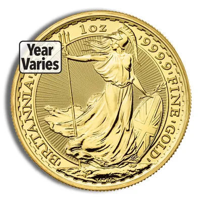 1 oz Gold Britannia (2013-Present) — Gold bullion from Standard Bullion