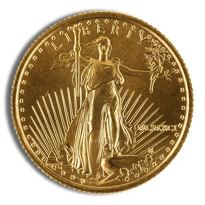 1991 1/4 oz Gold Eagle - BU (MCMXCI) — Gold bullion from Standard Bullion