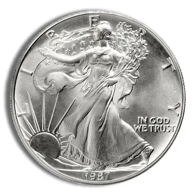 1987 Silver American Eagle - BU — Silver bullion from Standard Bullion