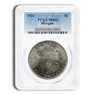 1921 Morgan Dollar - PCGS MS63 — Silver bullion from Standard Bullion
