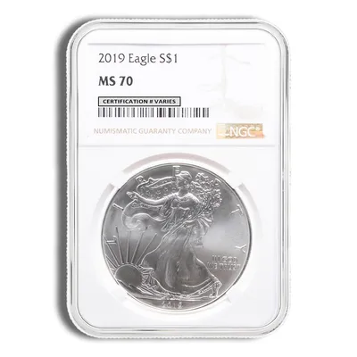 2019 Silver Eagle NGC MS70 — Silver bullion from Standard Bullion