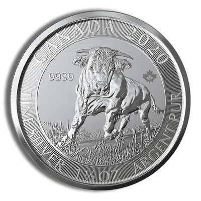 2020 1.5 oz Canadian Silver Bull Coin — Silver bullion from Standard Bullion
