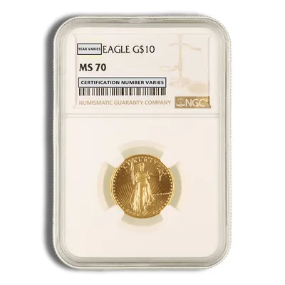 1986 1/4 oz Gold Eagle <body>0 NGC MS70 — Gold bullion from Standard Bullion