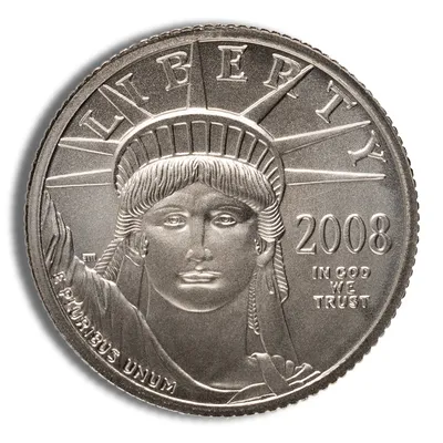 2008-W 1/4 oz Burnished Platinum Eagle $25 (Cap Only) — Platinum bullion from Standard Bullion