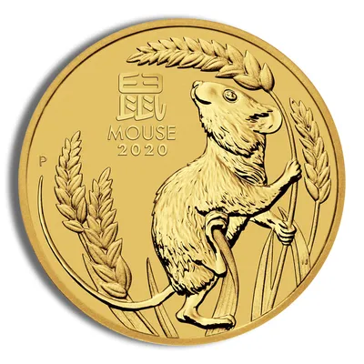 2020 1/20 oz Australia Gold Lunar Mouse BU - Series III — Gold bullion from Standard Bullion