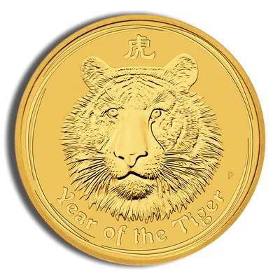 2010 1/10 oz Australia Gold Lunar Tiger BU - Series II — Gold bullion from Standard Bullion