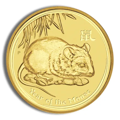2008 1/10 oz Australia Gold Lunar Mouse BU - Series II — Gold bullion from Standard Bullion