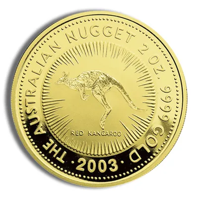 2003 2 oz Australia Gold Nugget - BU — Gold bullion from Standard Bullion