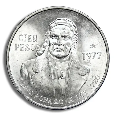 Mexico 100 Pesos Silver Coin (1977-1979) — Silver bullion from Standard Bullion