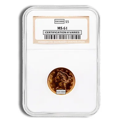 $2.5 Gold Liberty Quarter Eagle - NGC MS61 — Gold bullion from Standard Bullion