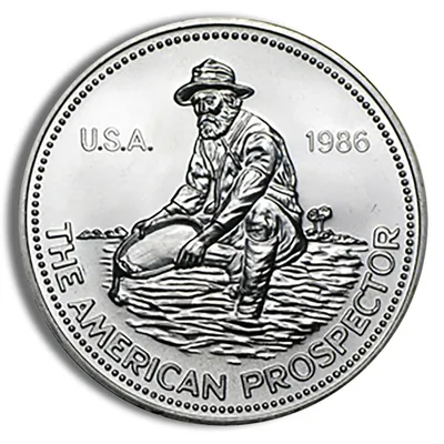 1 oz Silver Round - Engelhard Prospector — Silver bullion from Standard Bullion