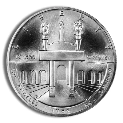 1984-P <body> LA Olympic Silver Commem - BU — Silver bullion from Standard Bullion