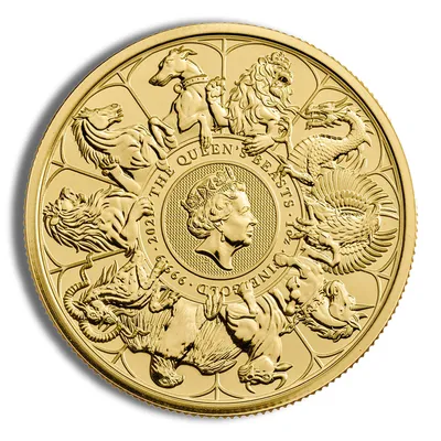 2021 1 oz Great Britain Queen's Beast Gold Coin - Completer — Gold bullion from Standard Bullion