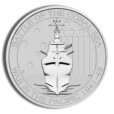 2015 1/2 oz Australian Battle of the Coral Sea Silver Coin — Silver bullion from Standard Bullion