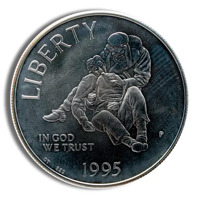 1995-P <body> Civil War Silver Commem - BU — Silver bullion from Standard Bullion
