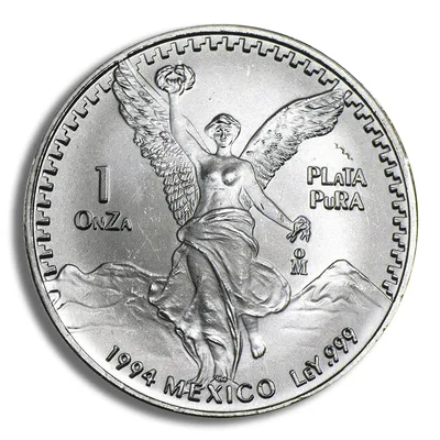 1994 1 oz Silver Mexican Libertad - BU — Silver bullion from Standard Bullion