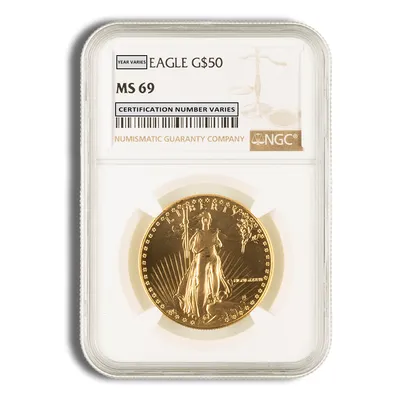 1986 1 oz Gold Eagle $50 NGC MS69 — Gold bullion from Standard Bullion