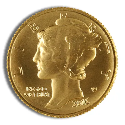 2016-W 1/10 oz Gold Mercury Dime Centennial Coin w/OGP — Gold bullion from Standard Bullion