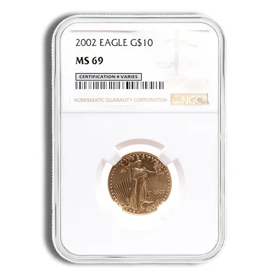2002 1/4 oz Gold Eagle <body>0 NGC MS69 — Gold bullion from Standard Bullion