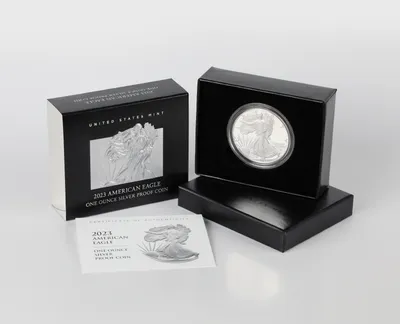 2023-W Proof Silver Eagle with Box & COA — Silver bullion from Standard Bullion