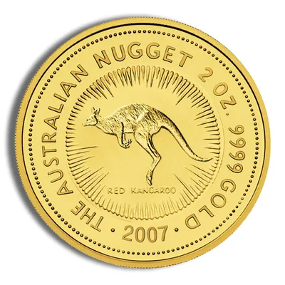 2007 2 oz Australia Gold Nugget - BU — Gold bullion from Standard Bullion
