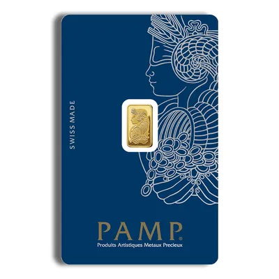 1 gram Gold Bar - PAMP Fortuna (Carded) — Gold bullion from Standard Bullion
