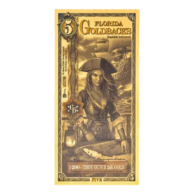 Florida 5 Goldback — Gold bullion from Standard Bullion