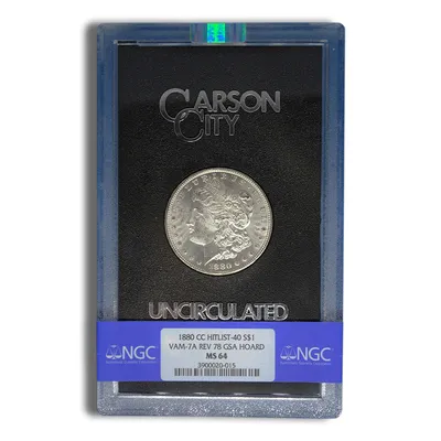 1880-CC Rev 78 GSA Morgan Dollar - NGC MS64 — Silver bullion from Standard Bullion