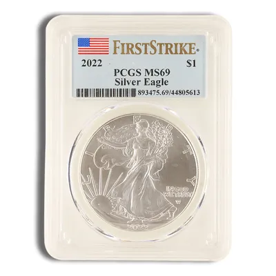 2022 Silver Eagle PCGS MS69 — Silver bullion from Standard Bullion