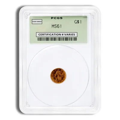 <body> Gold Liberty Type 1 - PCGS MS61 — Gold bullion from Standard Bullion