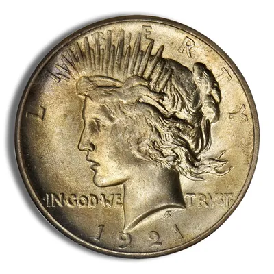 Peace Dollar - PCGS MS65 (Toned) — Silver bullion from Standard Bullion