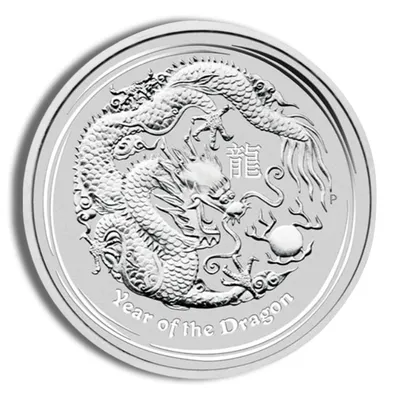 2012 1/2 oz Australia Silver Lunar Dragon BU - Series II — Silver bullion from Standard Bullion