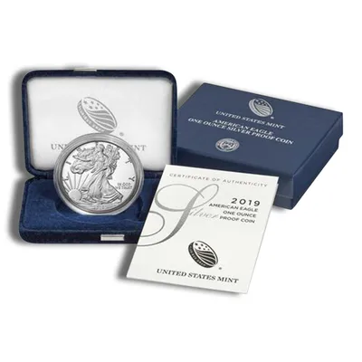 2019-W Proof Silver Eagle with Box & COA — Silver bullion from Standard Bullion