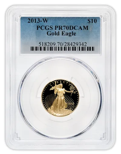 2013-W 1/4 oz Proof Gold Eagle <body>0 PCGS PR70 — Gold bullion from Standard Bullion