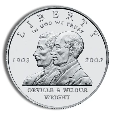 2003-P <body> First Flight Silver Commem - BU — Silver bullion from Standard Bullion