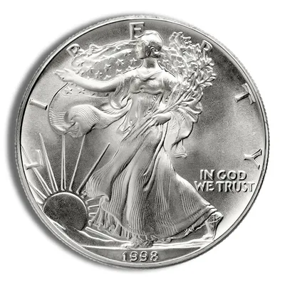 1998 Silver American Eagle - BU — Silver bullion from Standard Bullion