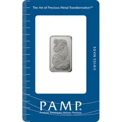 10 gram Platinum Bar - PAMP Fortuna (Carded) — Platinum bullion from Standard Bullion