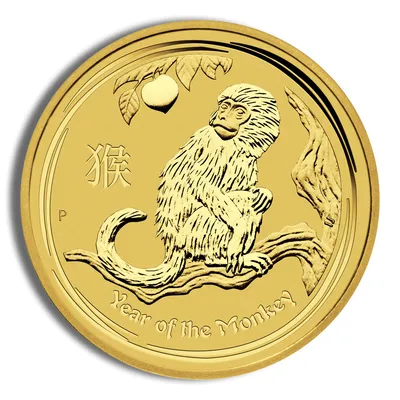 2016 1/20 oz Australia Gold Lunar Monkey BU - Series II — Gold bullion from Standard Bullion