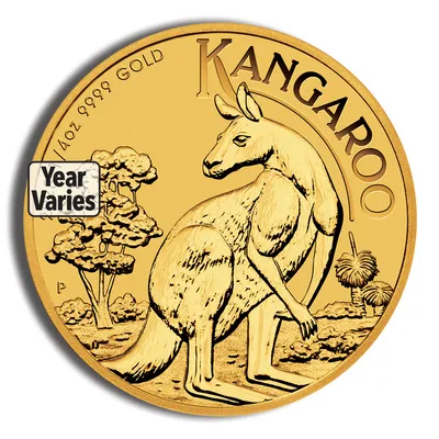 1/4 oz Australian Kangaroo/Nugget Gold Coin (Year Varies) — Gold bullion from Standard Bullion