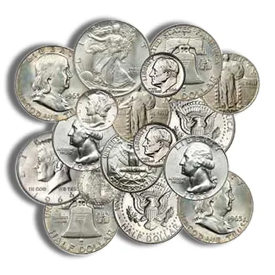<body> FV 90% Silver Coin Various Denominations (Pre-1965) — Silver bullion from Standard Bullion