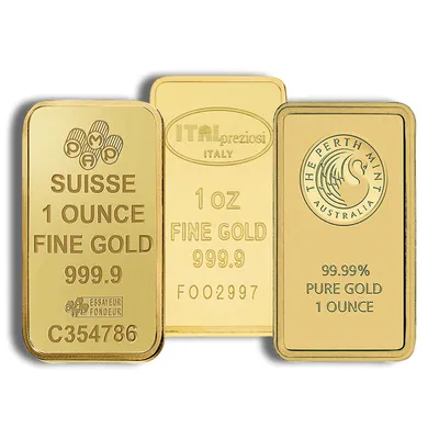 1 oz Gold Bar - Brand Varies .9999 (IRA Eligible) — Gold bullion from Standard Bullion
