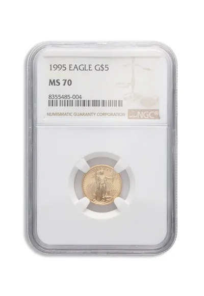 1995 1/10 oz Gold Eagle $5 NGC MS70 — Gold bullion from Standard Bullion