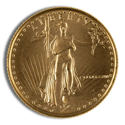1987 1/4 oz Gold Eagle - BU (MCMLXXXVII) — Gold bullion from Standard Bullion