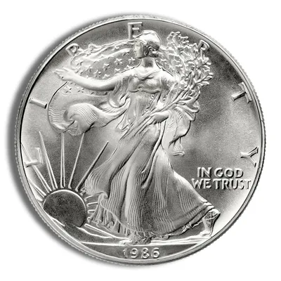 1986 Silver American Eagle - BU — Silver bullion from Standard Bullion