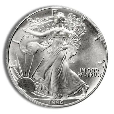 1996 Silver American Eagle - BU — Silver bullion from Standard Bullion